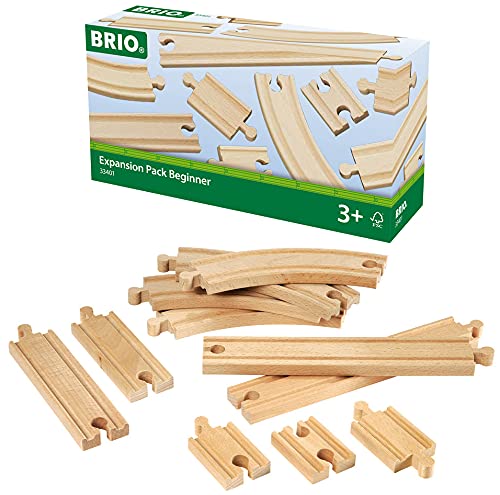 BRIO World Expansion Pack - Beginner Wooden Train Track Set for Kids 3+ 8