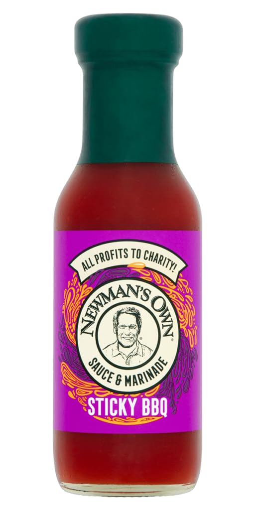 Newman's Own Sticky Barbecue Marinade Sauce - Sweet & Smoky Flavor | 250ml 1