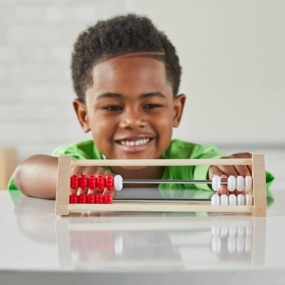 Learning Resources 20-Bead Sensory Rekenrek - Wooden Abacus for Kids Math Learning