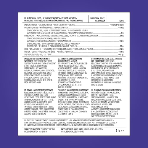 PUR Jumbo Gum - Chewing Gum (81g, Resealable Bag) 6