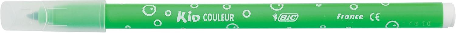 BIC Kids Kid Couleur Felt Tip Pens - Assorted Colors Medium Point Washable Markers for Kids, Pack of 12 4