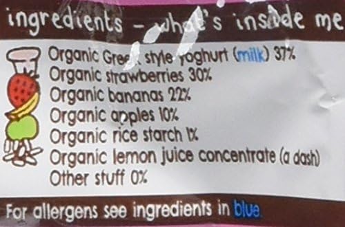 Ella's Kitchen - Greek Yoghurt & Strawberries Organic Snack (6 x 90g) 4