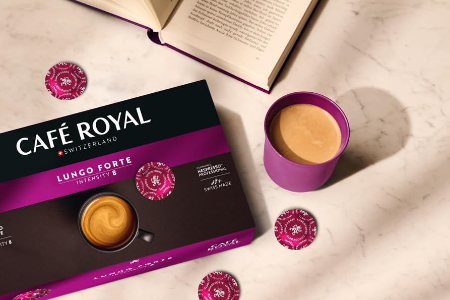 Café Royal Professional Pads, Lungo Forte, 50 Pods, 100% Arabica, Compatible with Nespresso Professional Machines 3