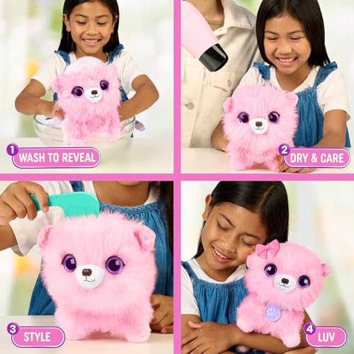Scruff-a-Luvs Pet Scruffs Pink – Wasch- und Enthüllungs-Mysteriöses Plüschtier, 19 cm groß 9