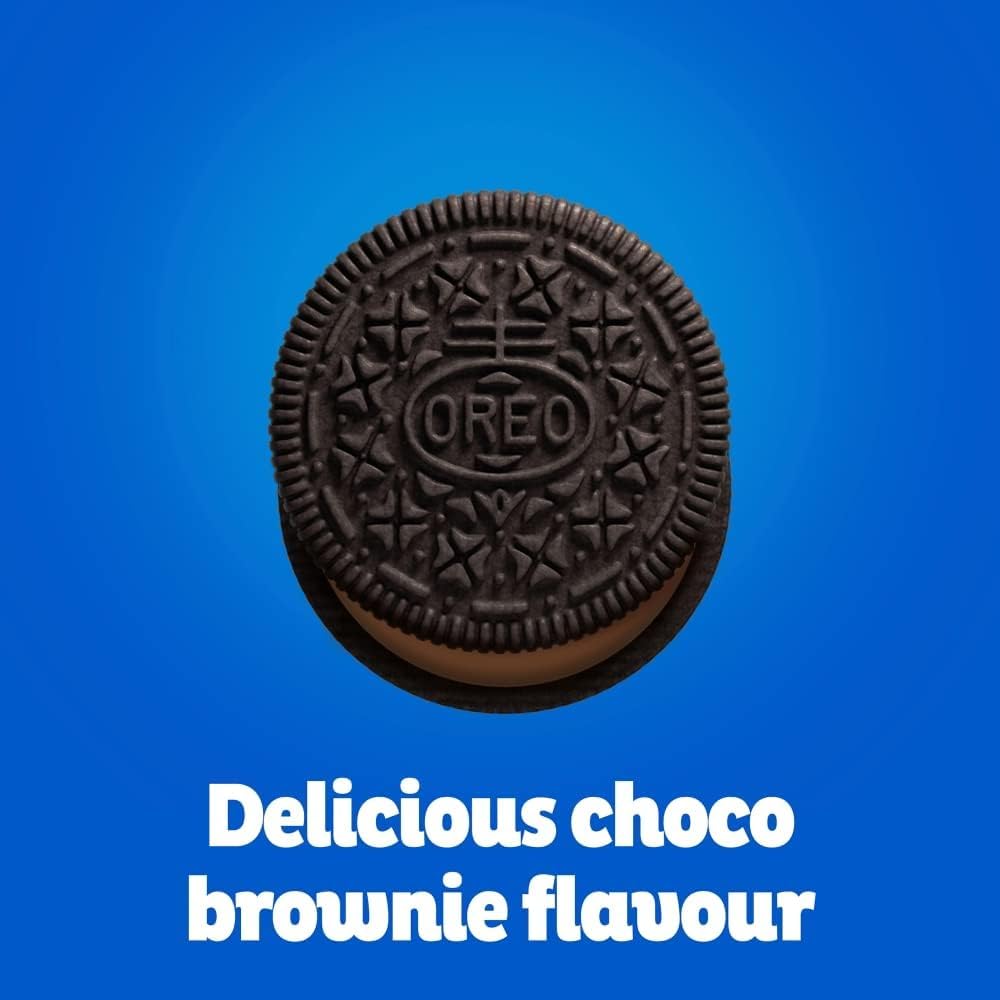 Oreo Sandwich Biscuit Filled with Choco Brownie Batter Flavoured Creme, 154g
