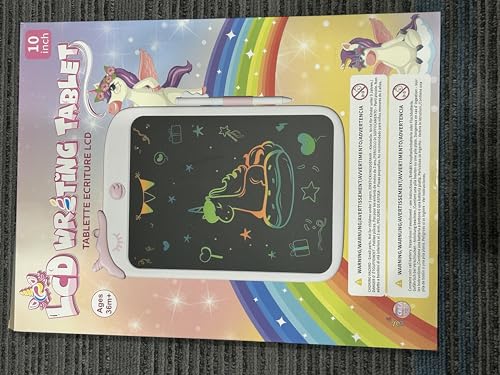 Kikapabi 10 Zoll LCD-Schreibtablett Zeichenblock mit Sperrfunktion - Rosa 7