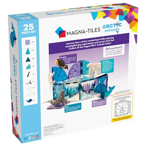 Magna-Tiles Arctic Animals 25-Piece Set - Magnetic Building Tiles with Arctic Animal Figures 7