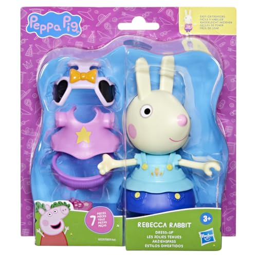 Peppa Pig Rebecca Rabbit Dress-Up Figure - 15 cm Doll with 6 Fashion Accessories for Kids 3+ 8