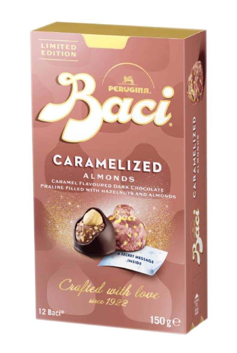 Baci Dark Chocolate Praline Caramelised Truffles with Hazelnut and Almond - 200g Luxury Gift Box