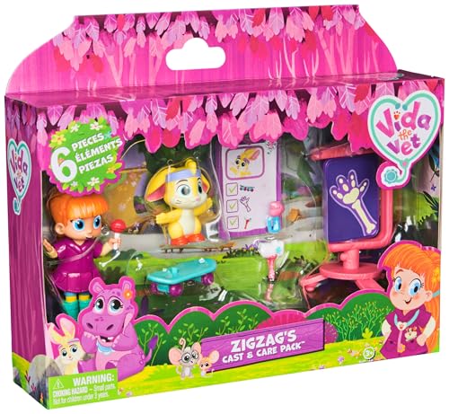 Vida the Vet Zig Zag’s Cast & Care Pack with 2 Figures and 5 Accessories | Ages 3+ 10