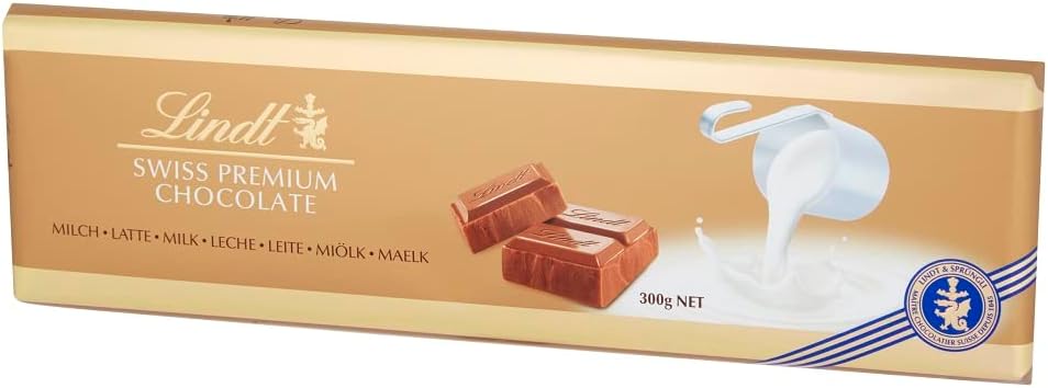 Lindt Schweizer Milchschokolade Goldtafel 300g 9