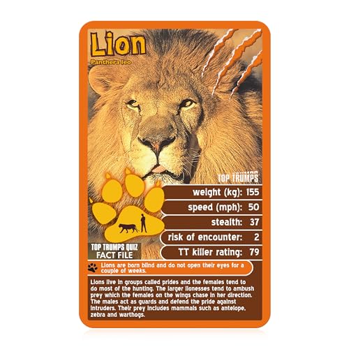 Top Trumps Deadliest Predators Kartenspiel – Lehrreiches Wildtier-Kampfspiel mit Weißem Hai, Komodowaran und Königskobra 11