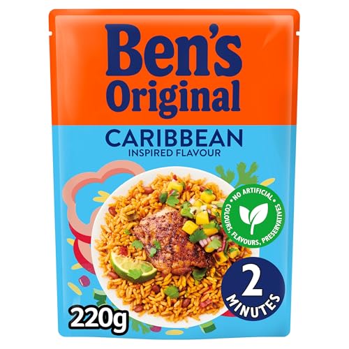 Ben's Original Caribbean Microwave Rice, 6 x 220g Pouches 5