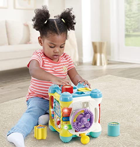VTech Twist & Play Cube - Interactive Baby Toy with Steering Wheel & Learning Activities for 9 Months+ 10