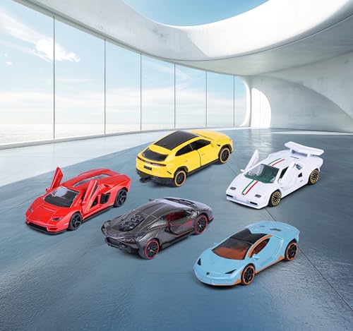 Majorette Lamborghini 5-Piece Die-Cast Vehicle Giftpack - Collectible Cars for Kids & Collectors 5
