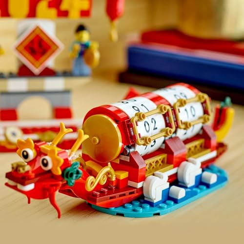 LEGO 2in1 Festival Calendar Building Set - Lunar New Year & Dragon Boat Festival Toy for Ages 10+ 12