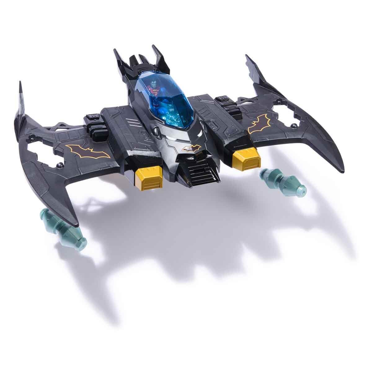 DC Comics Metal Force Transforming Batwing 2-in-1 Playset with Batman & Superman Figures 6