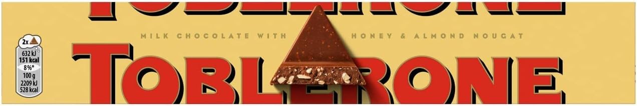Toblerone Milk Chocolate Bar with Honey & Almond Nougat - 200g Gift Bar 7