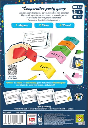 Repos Production Fun Facts Kooperatives Partyspiel für 4–8 Spieler ab 8 Jahren 8