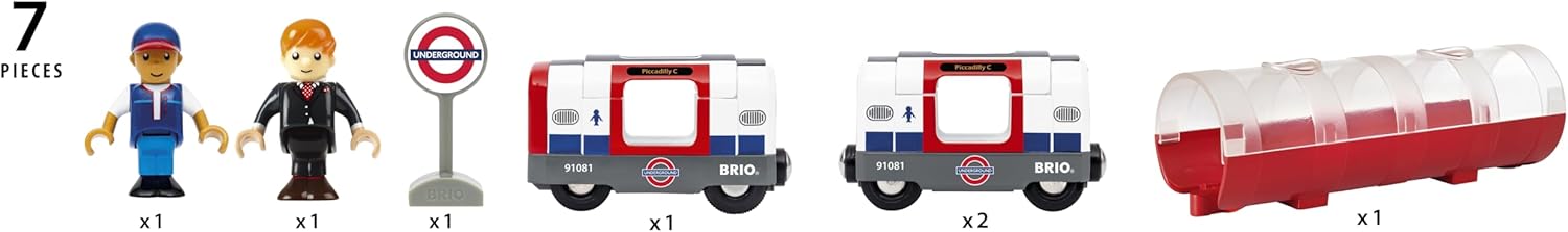 BRIO London Underground Tube Train Set - Trains of the World Special Edition