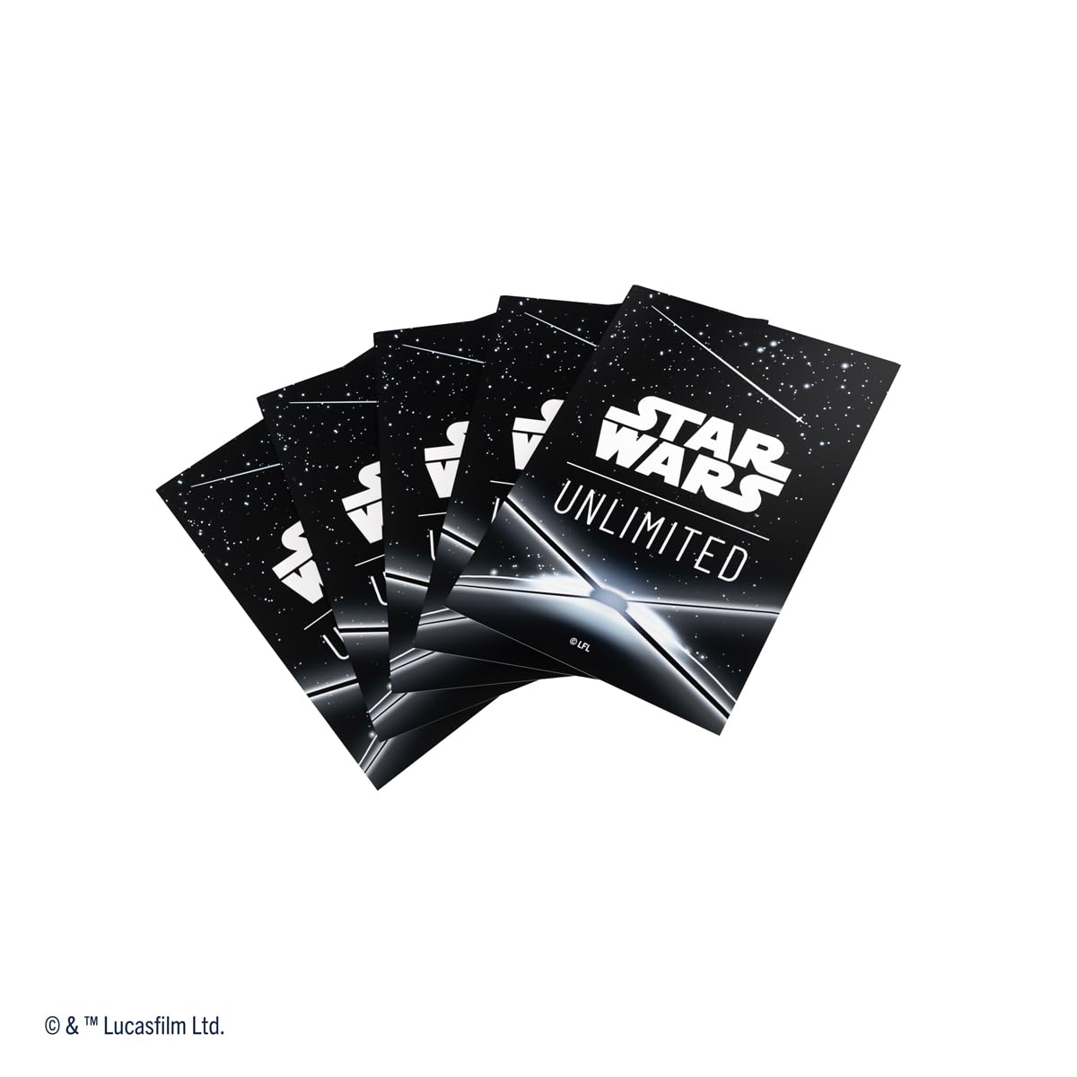 Gamegenic Star Wars: Unlimited Premium Art Sleeves - Black Card Back