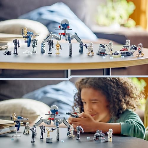 LEGO Star Wars Clone Trooper &amp; Battle Droid Battle Pack – Bauspielzeug-Spielset für Kinder ab 7 Jahren 10