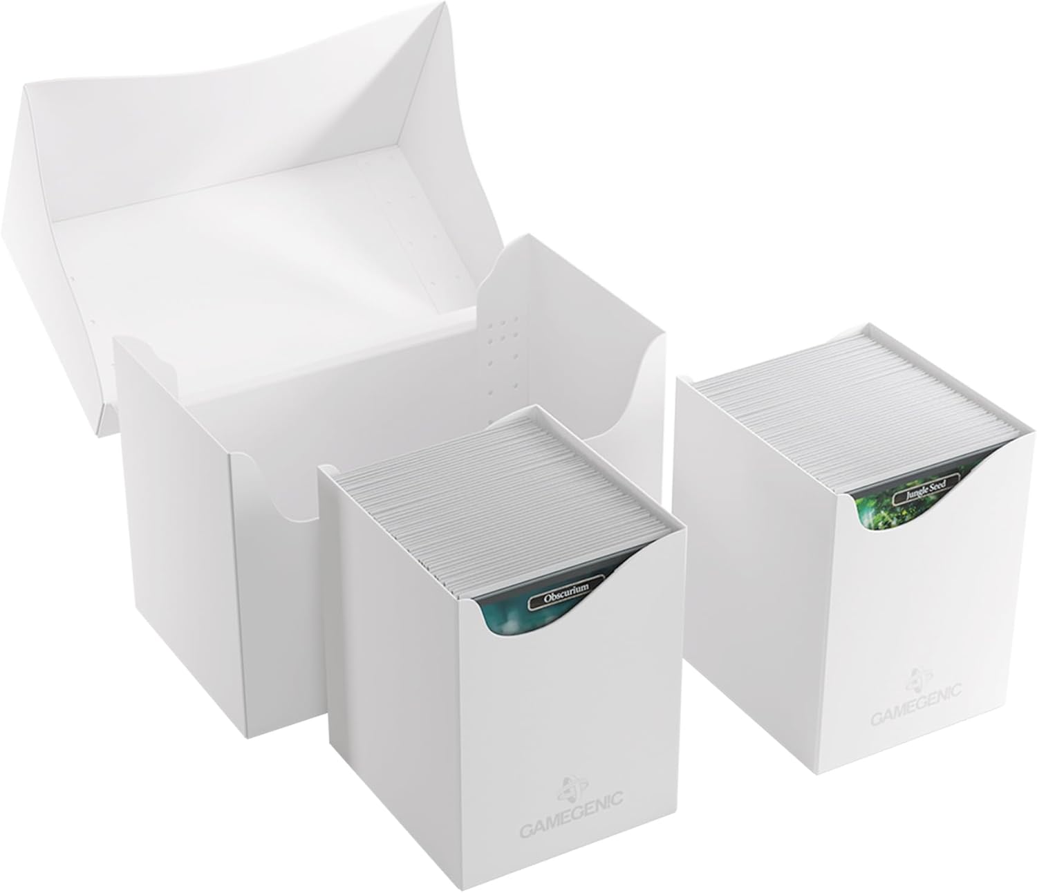 Gamegenic Double Deck Holder 200+ XL White Card Storage Box 4