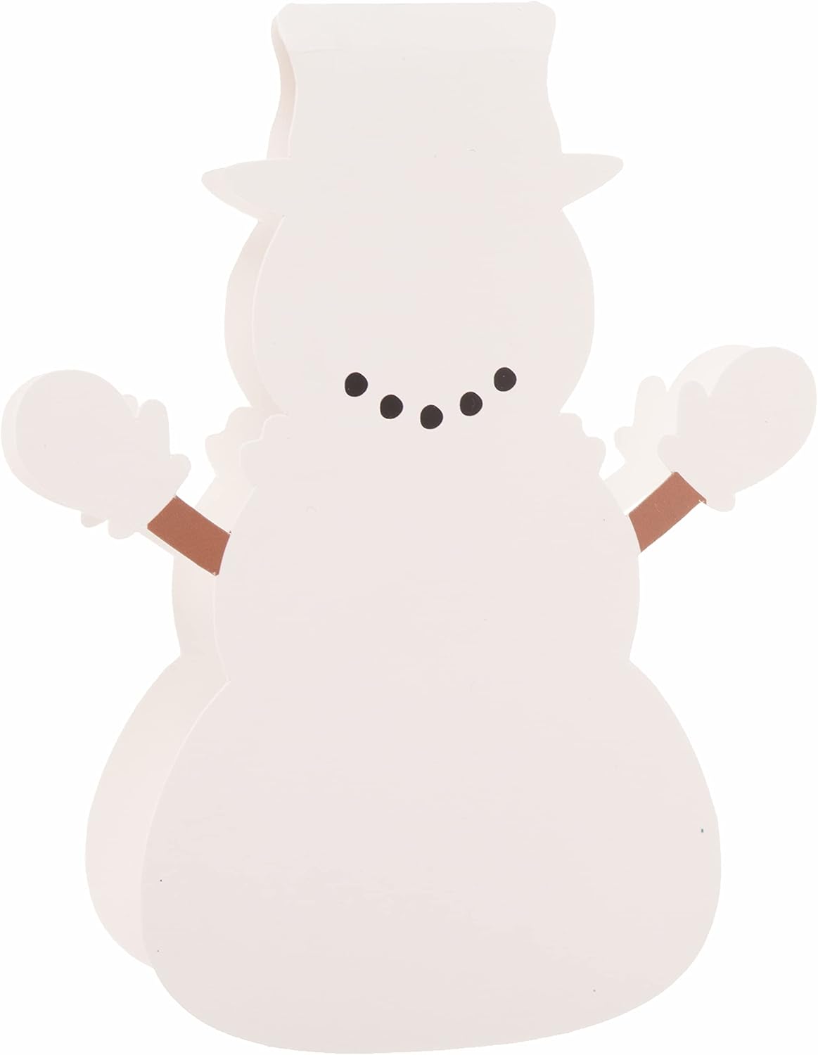 Baker Ross FC123 Snowman Card Kits - Pack of 6, Christmas Craft Kit for Kids