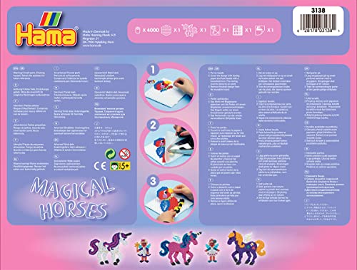 Hama Magical Horses Large Activity Box - Arts & Crafts Playset for Creative Kids 9