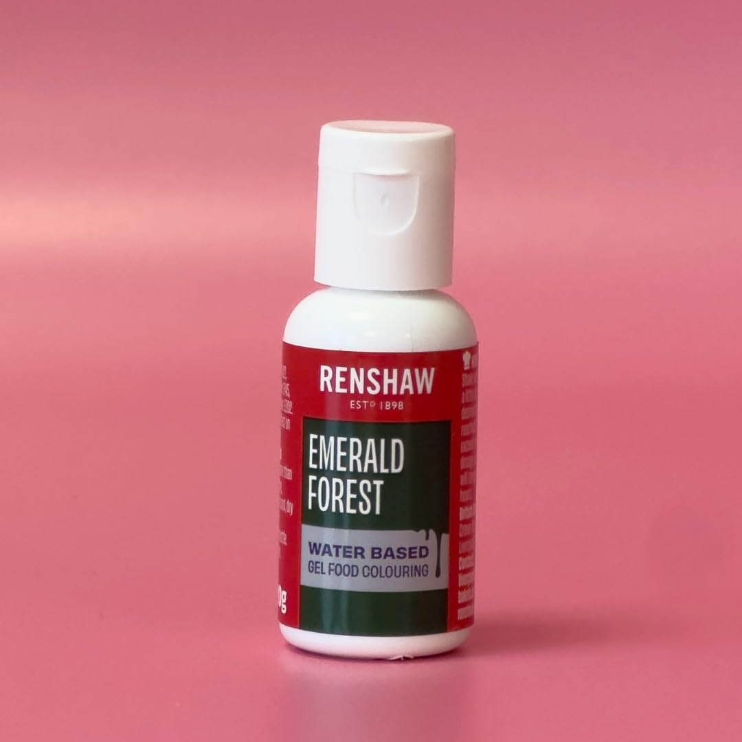 Renshaw Water Based Gel Food Colouring - Emerald Green Forest | 20g Gel Formula