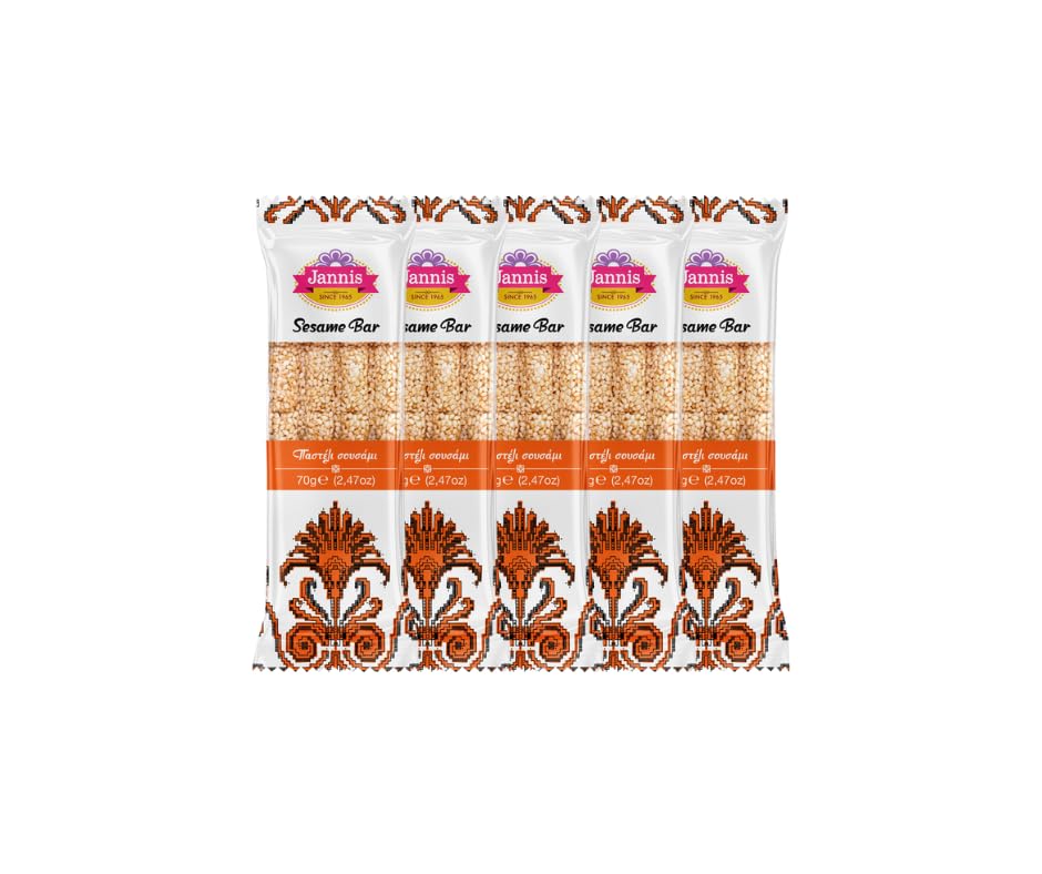 Jannis Sesame Bar, 70 g, Pack of 15