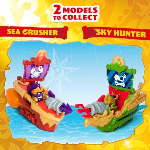 PIRATIX Sea Crusher Pirate Ship Playset - Crab-Themed Adventure with Captain Lobster Figure 10