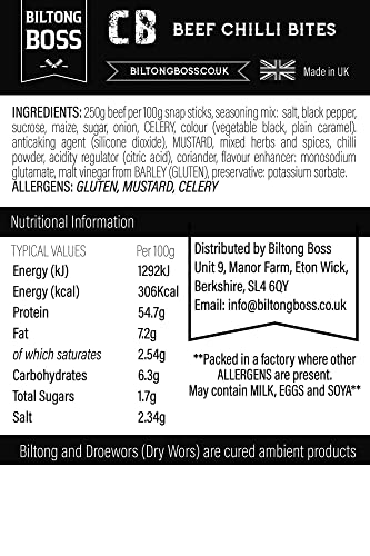 Biltong Boss Chilli Bites (Snap Sticks) – Authentischer südafrikanischer Rindfleisch-Snack, proteinreich, kohlenhydratarm 7