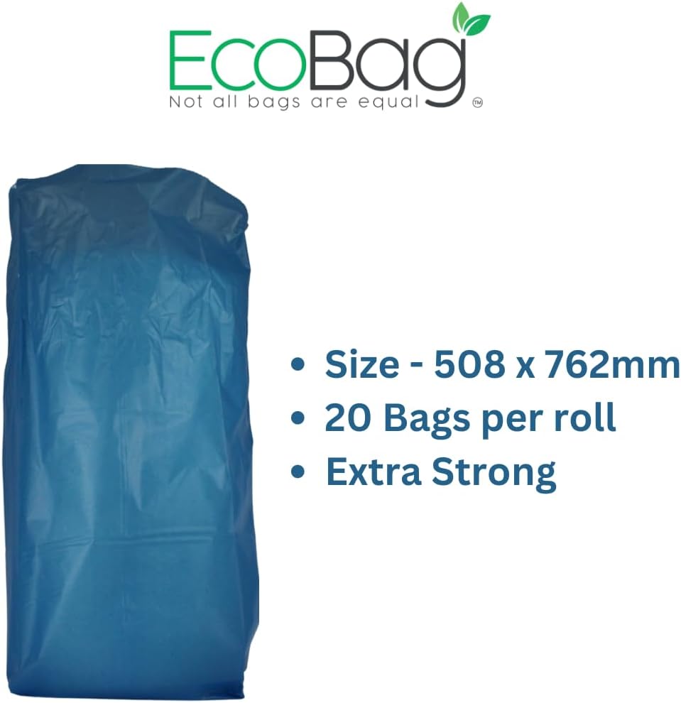 EcoBag 20 Super Strong Heavy Duty Rubble Sacks 40L - Blue (ECO20RB)
