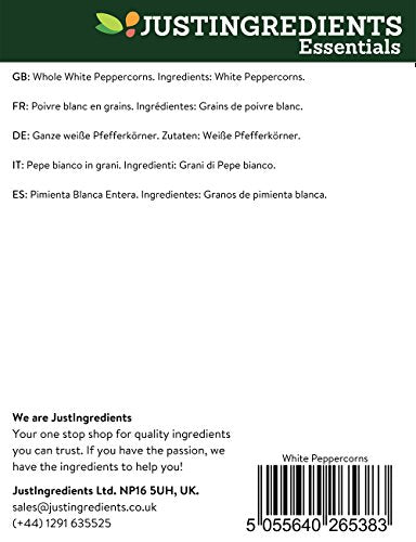 JustIngredients - White Peppercorns Whole (100g)