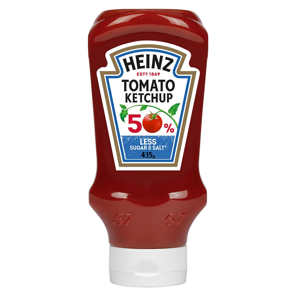 Heinz Tomato Ketchup 50% Less Sugar & Salt 435g