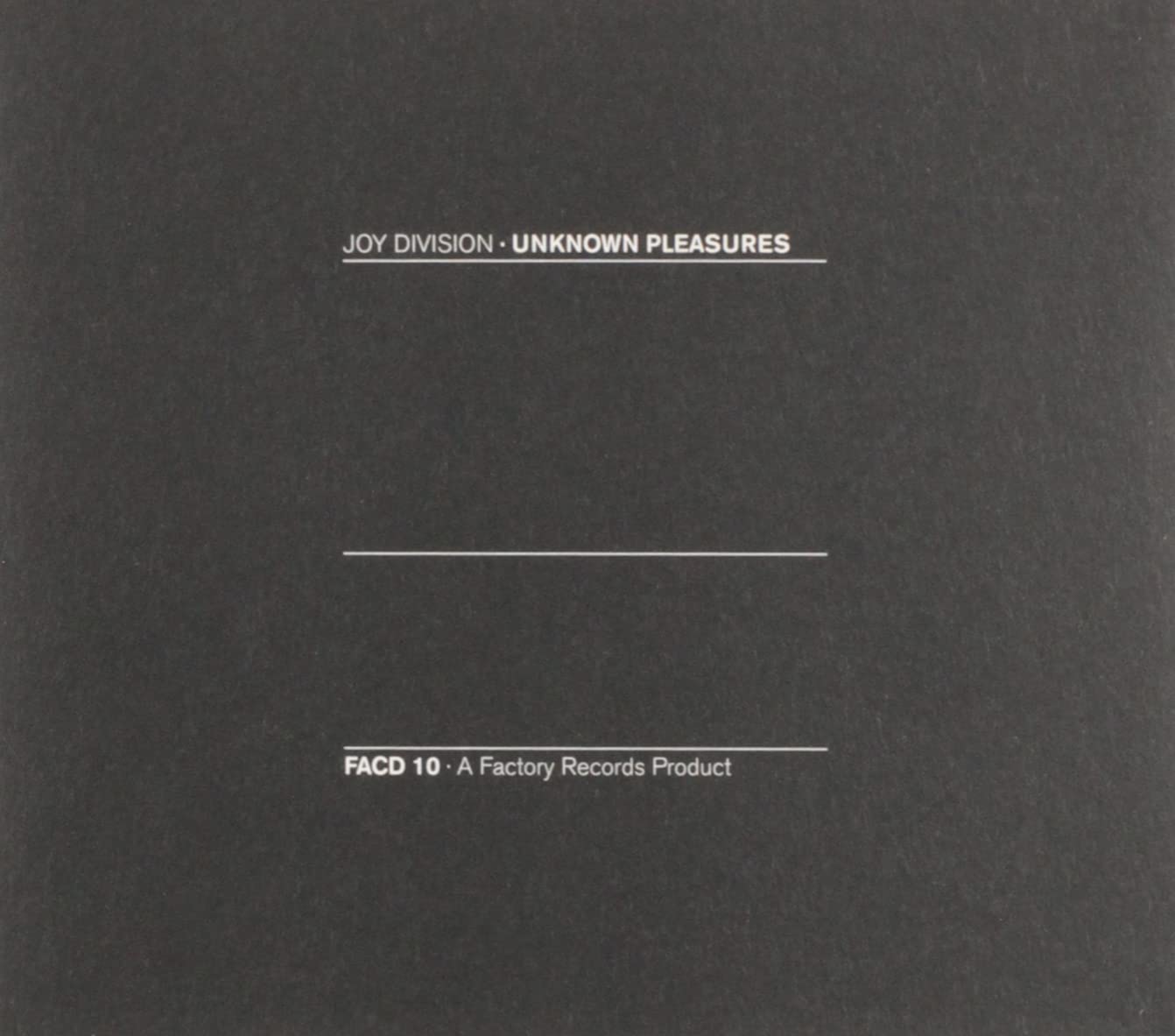 Joy Division - Unknown Pleasures Audio CD 3