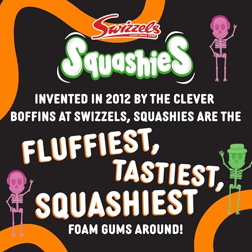 Swizzels Squashies Squeletons 120 g – Halloween-Kaubonbons, Süßigkeiten für „Süßes oder Saures“ 5