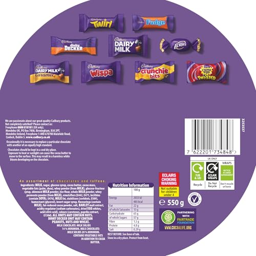 Cadbury Heroes Chocolate Tub (550g) - Assorted Miniature Chocolate Bars 5