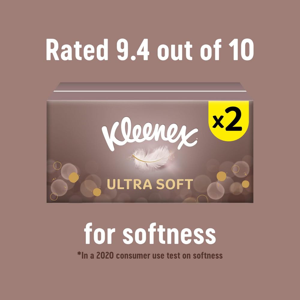 Kleenex Ultra Soft Tissues - 3 Ply, Unscented, 112 Sheets per Box 7