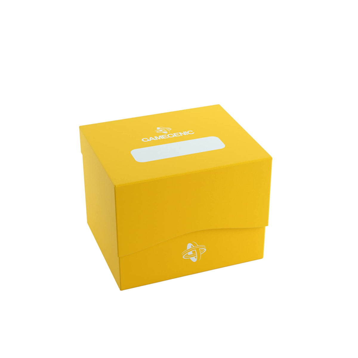 Gamegenic Side Holder 100+ XL Deck Box - Yellow | Holds 100 Double-Sleeved Cards | Self-Locking Lid