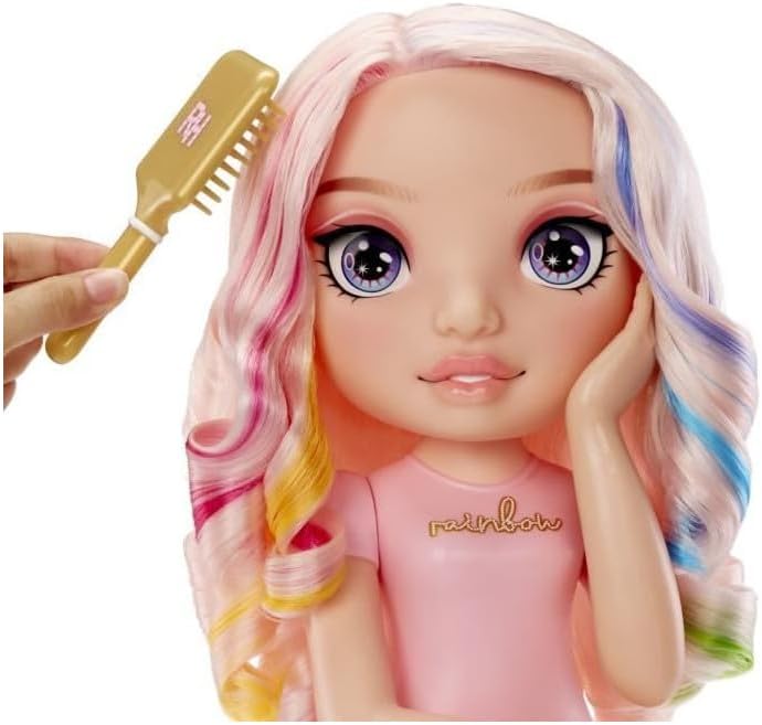 Rainbow High Styling Head - 33 cm Bella 4-in-1 Playset with Washable Hair & Nail Polish