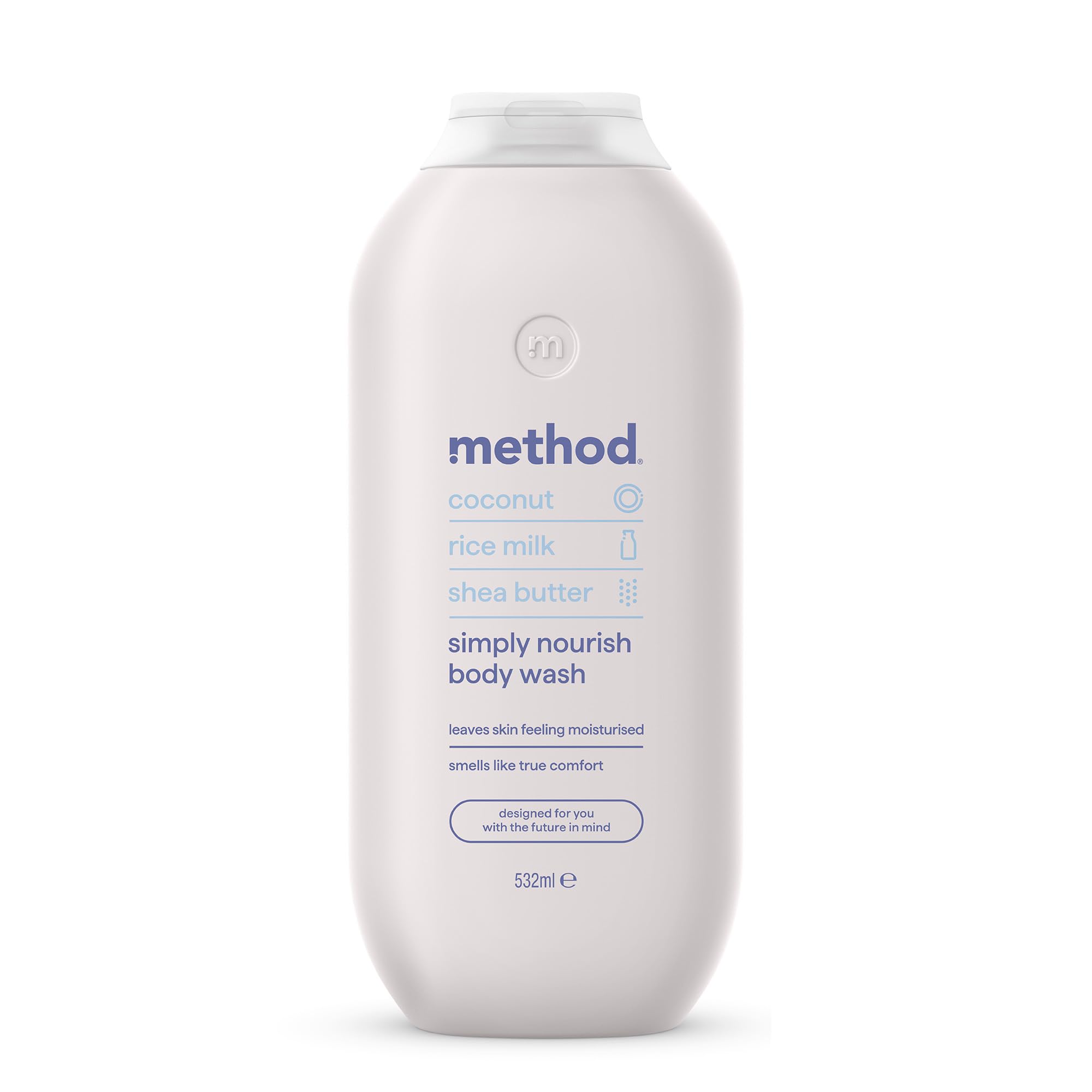 Method Simply Nourish Body Wash - Shower Gel with Coconut, Rice Milk & Shea Butter