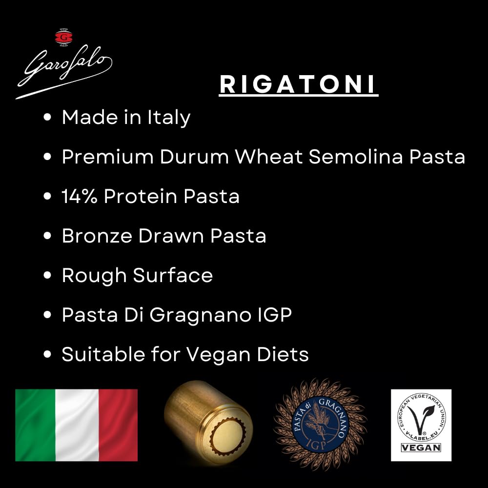 Garofalo Rigatoni Dry Pasta (500g) 10