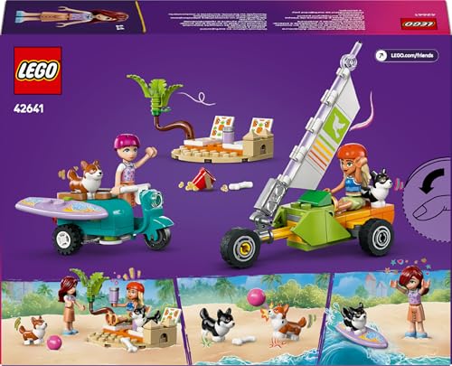 LEGO Friends Surfing Dogs and Scooter Adventure Set - Building Toy with Mini Dolls and Vehicles for Ages 6+ 16