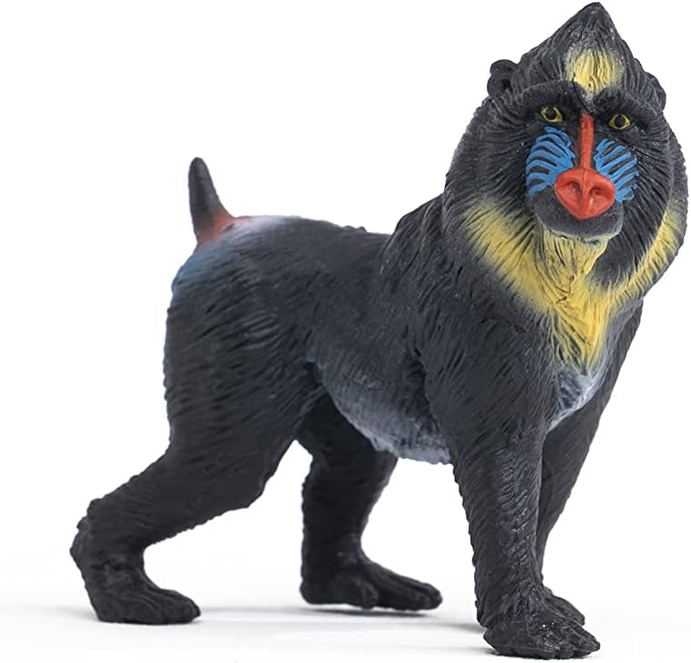 SCHLEICH Mandrill Figurine 14856 - Wildlife Animal Figure for Kids 3+ 4