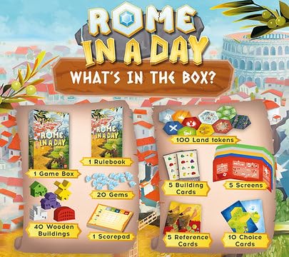 Alley Cat Games Rome in a Day Tile Placement Board Game