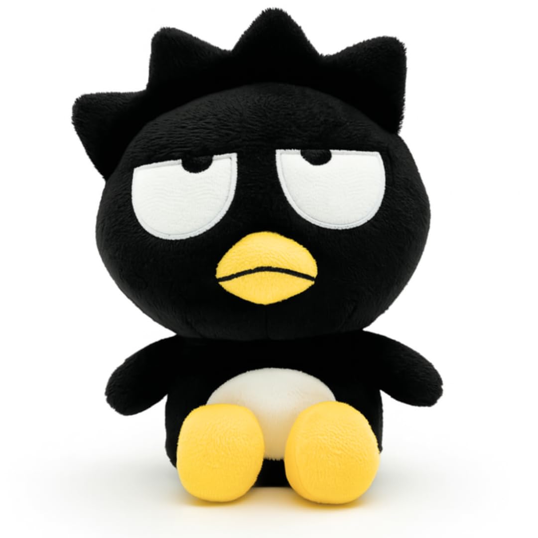 Sanrio Badtz Maru Plush Toy - 15cm Sitting Black Penguin Collectible for Kids & Adults