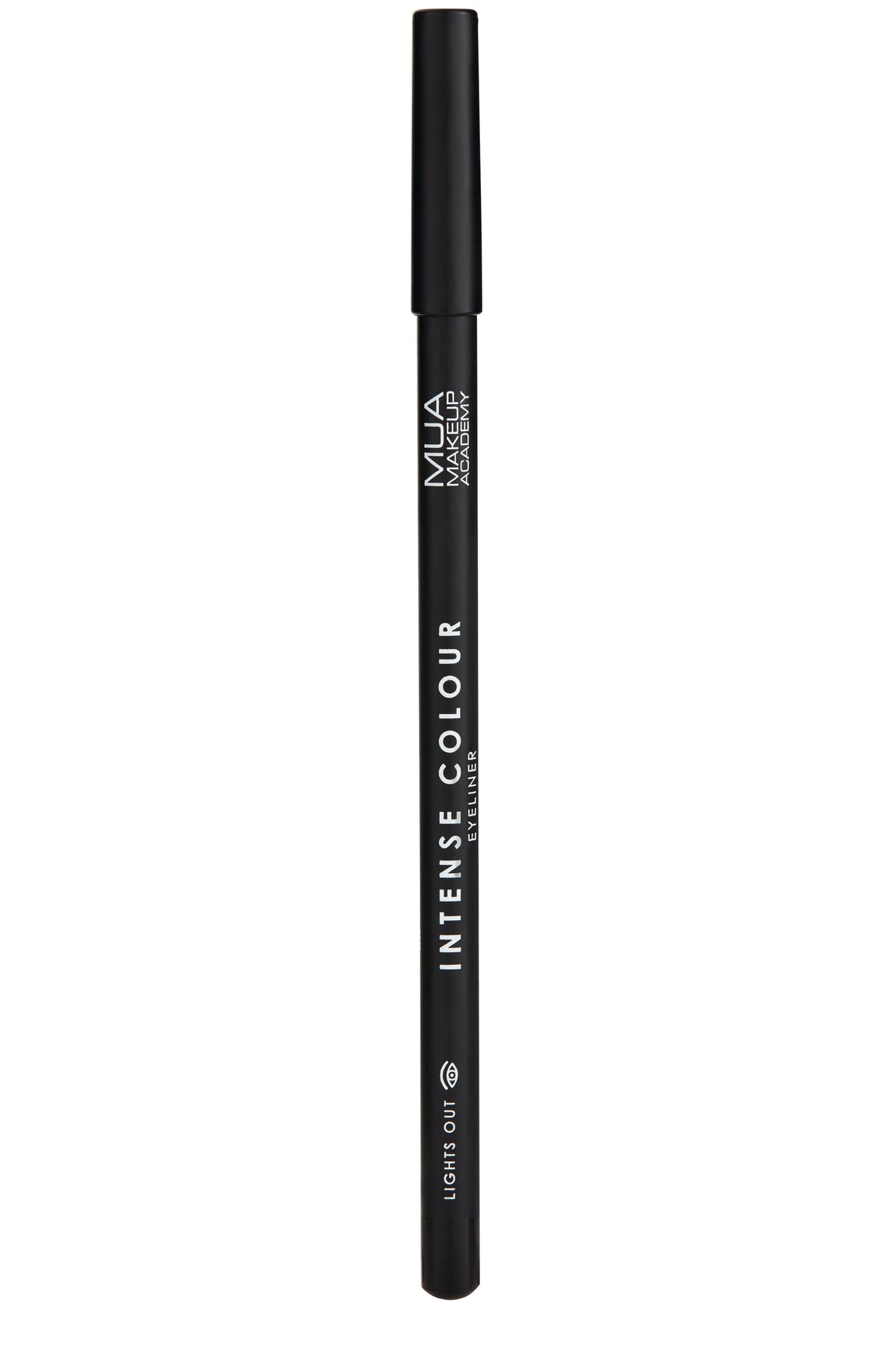 MUA Intense Colour Pencil Eyeliner - Lights Out | Black | Blendable