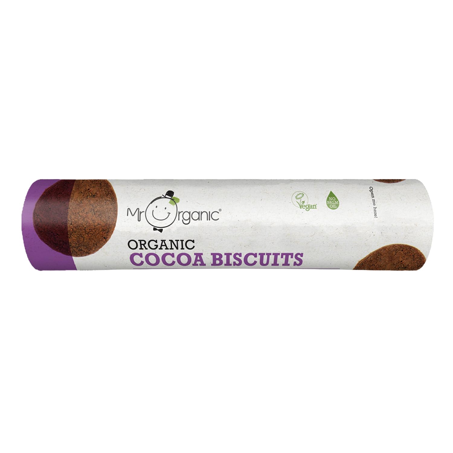 Mr Organic - Cocoa Biscuits 250g - Organic, Palm Oil Free, Vegan Chocolate Cookies